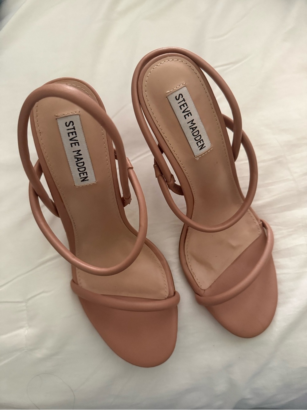 Steve Madden Nude Pink Strappy Heeled Sandals